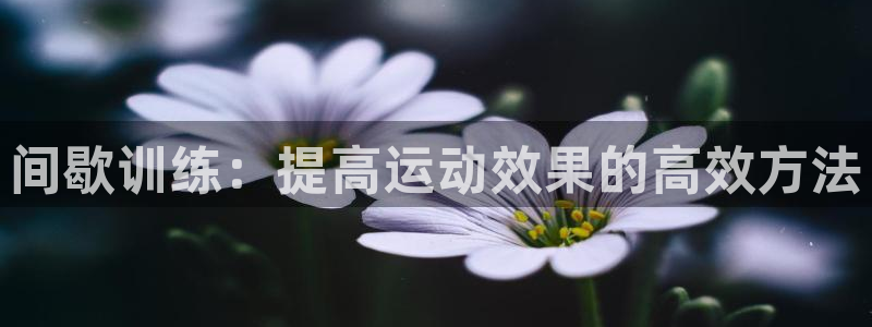 速球体育App下载：间歇训练：提高运动效果的高效方法